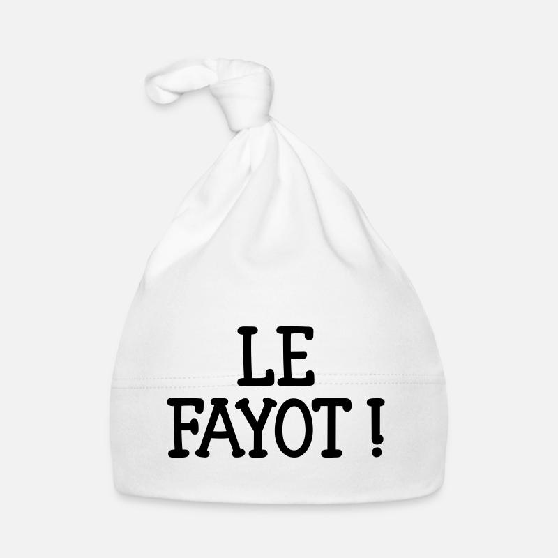 Le Fayot ! - Bonnet bio Bébé - blanc
