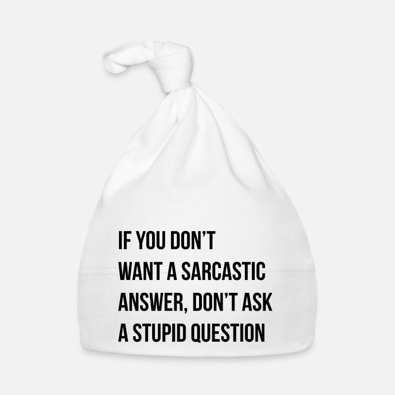 sarcastic comment Organic Baby Cap