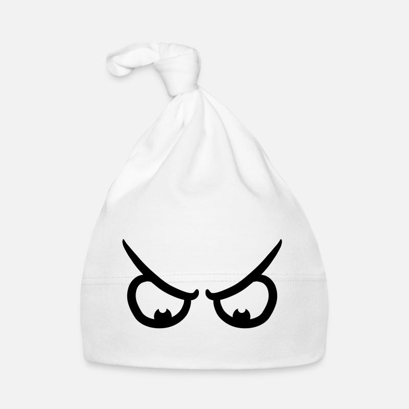 Angry Comic Eyes Baby Bio-Mütze
