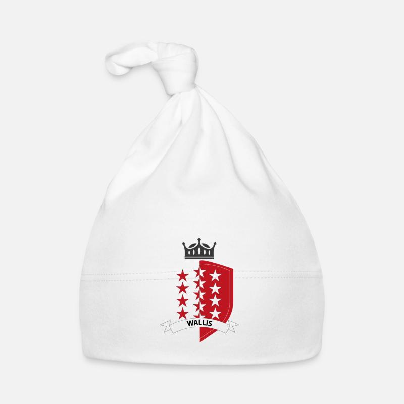 Walliser Kappe - Casquette du Valais - Bonnet bio Bébé - blanc