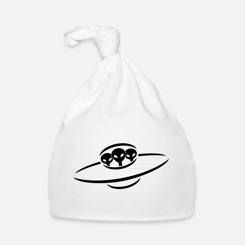 vaisseau spatial 3 alien UFO Bonnet bio Bébé