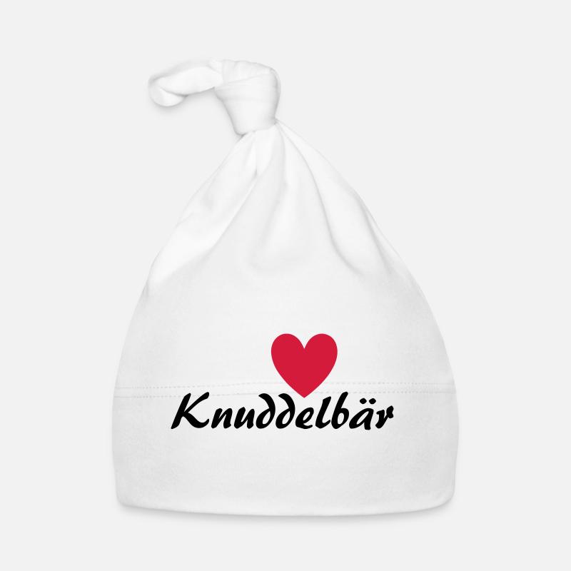 Knuddelbär mit Herz Baby Bio-Mütze