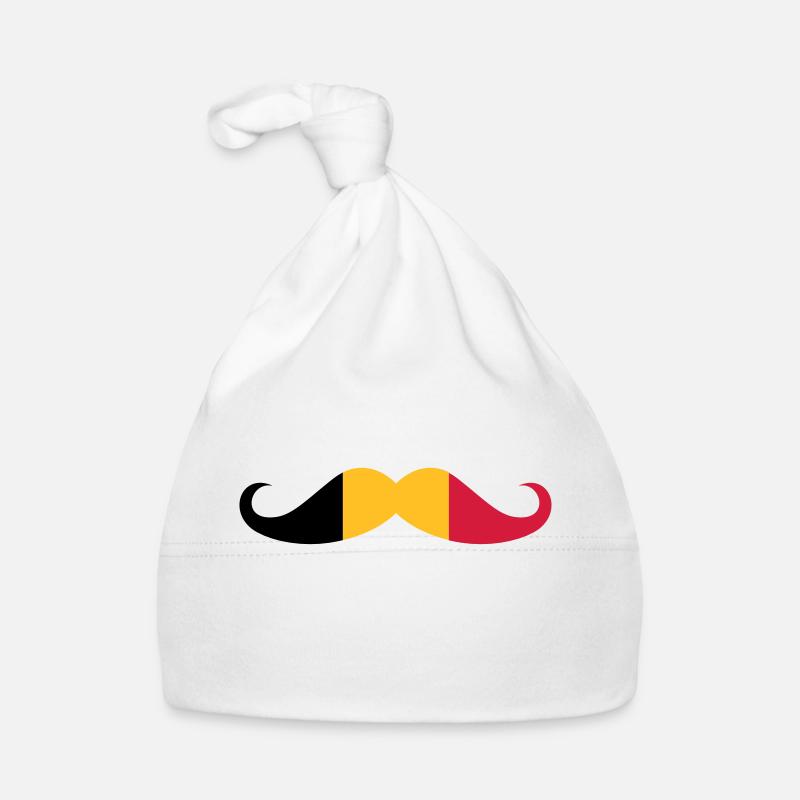 Belgium flag - Mosutache Organic Baby Cap