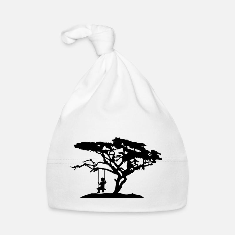 silhouette baum afrika savanne einsam traurig lang Baby Bio-Mütze