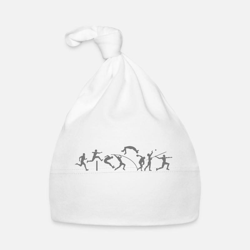 decathlon sport athlétisme course saut lancer - Bonnet bio Bébé - blanc