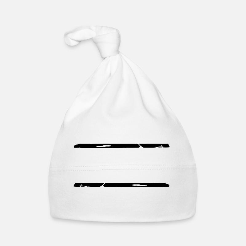 2 lignes coups de pinceau Graffiti Bonnet bio Bébé