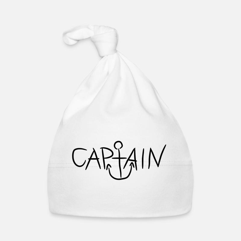 Capitaine Comic Anker Logo Bonnet bio Bébé