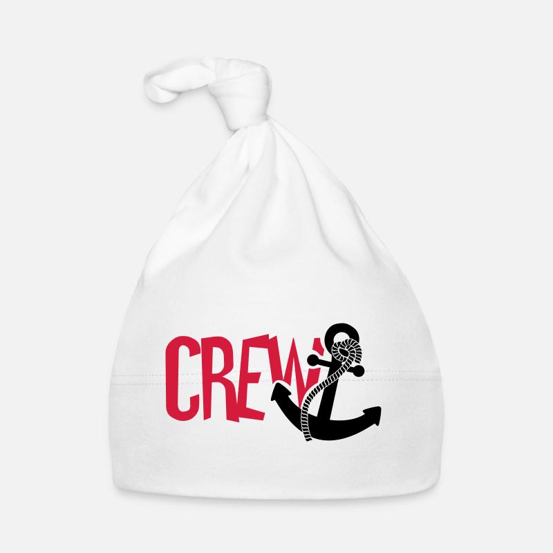 Crew Anker Matrose - Baby Bio-Mütze - Weiß
