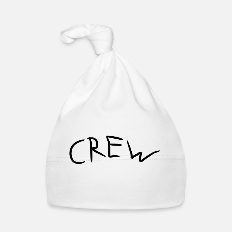 Crew Comic Logo - Baby Bio-Mütze - Weiß