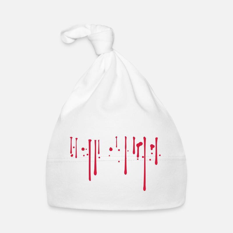 Blood drops Organic Baby Cap