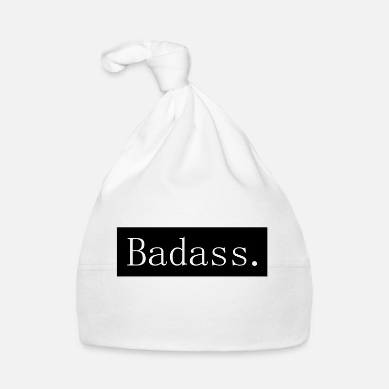 [HD] Badass black frame Organic Baby Cap