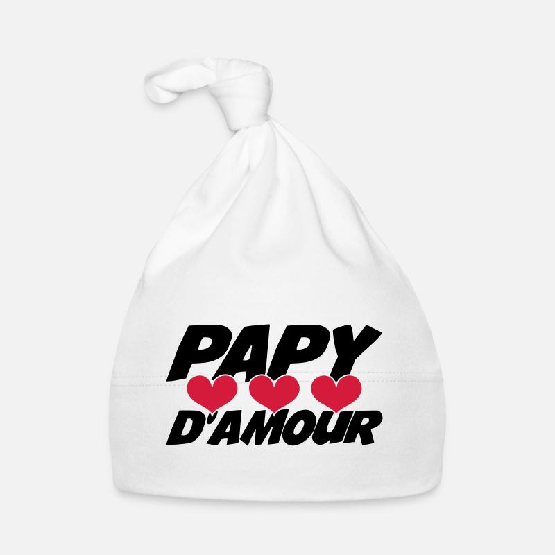 Papy d'amour ! Bonnet bio Bébé