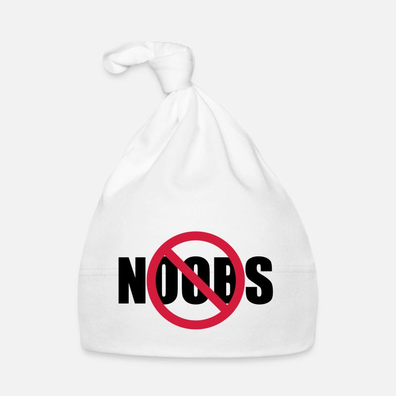 Keine Noobs Verboten Schild Baby Bio-Mütze
