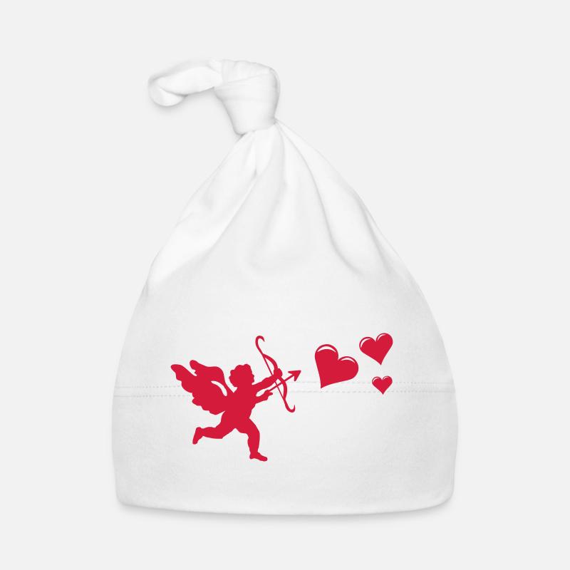 Engel mit Herzen Baby Bio-Mütze