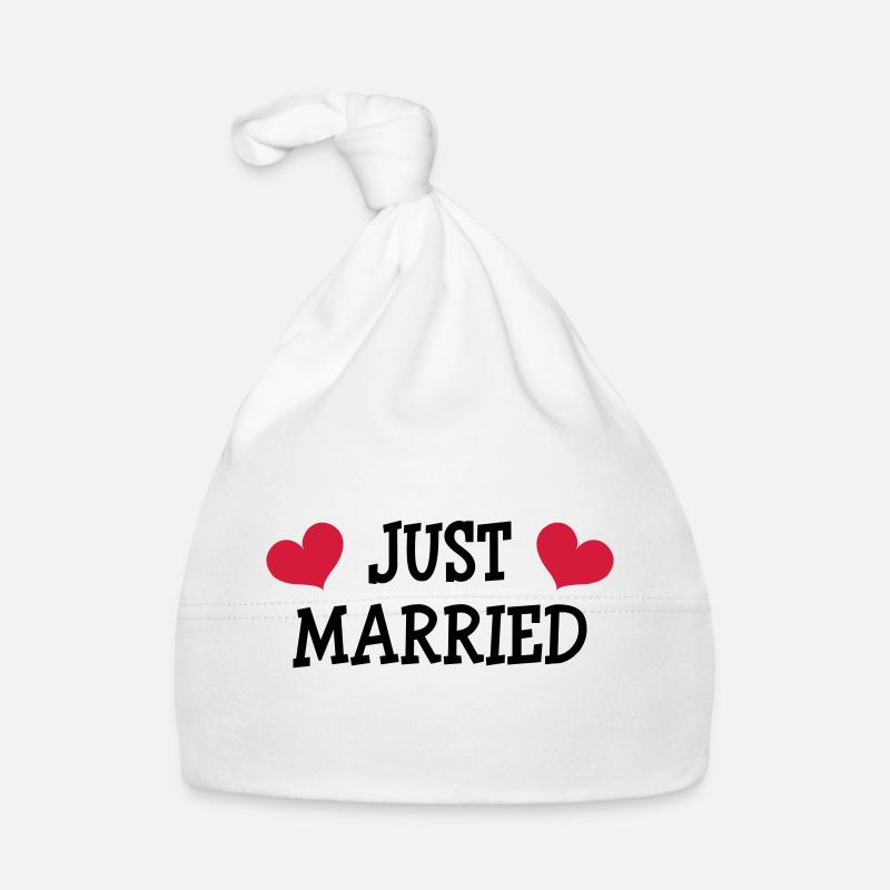 Just Married - Wedding Baby Bio-Mütze