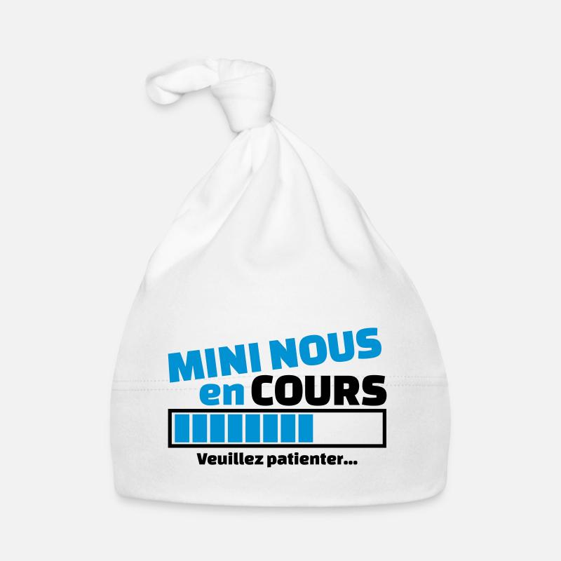 mini nous en cours - Bonnet bio Bébé - blanc