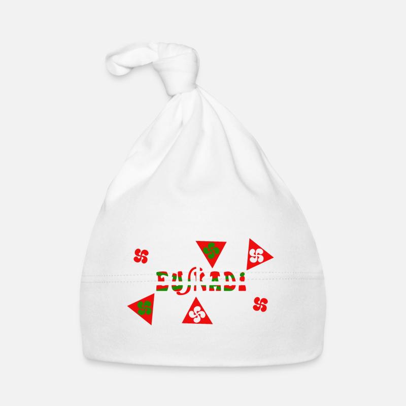 Euskadi Pays Basque - Bonnet bio Bébé - blanc