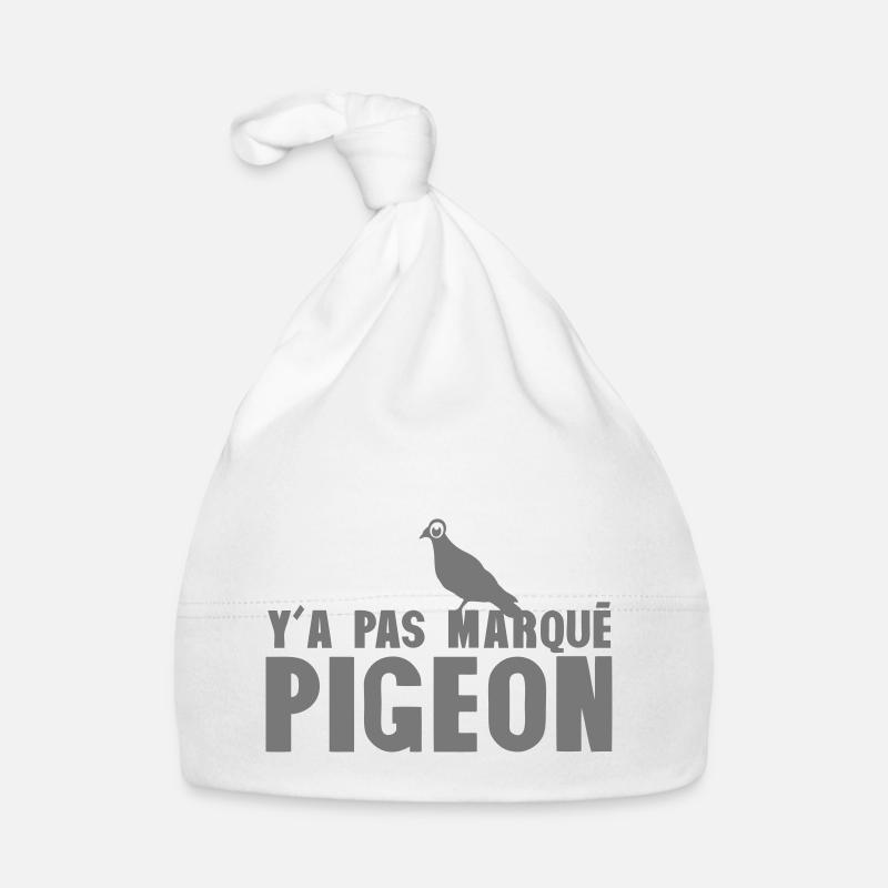 y a pas marque pigeon - Bonnet bio Bébé - blanc