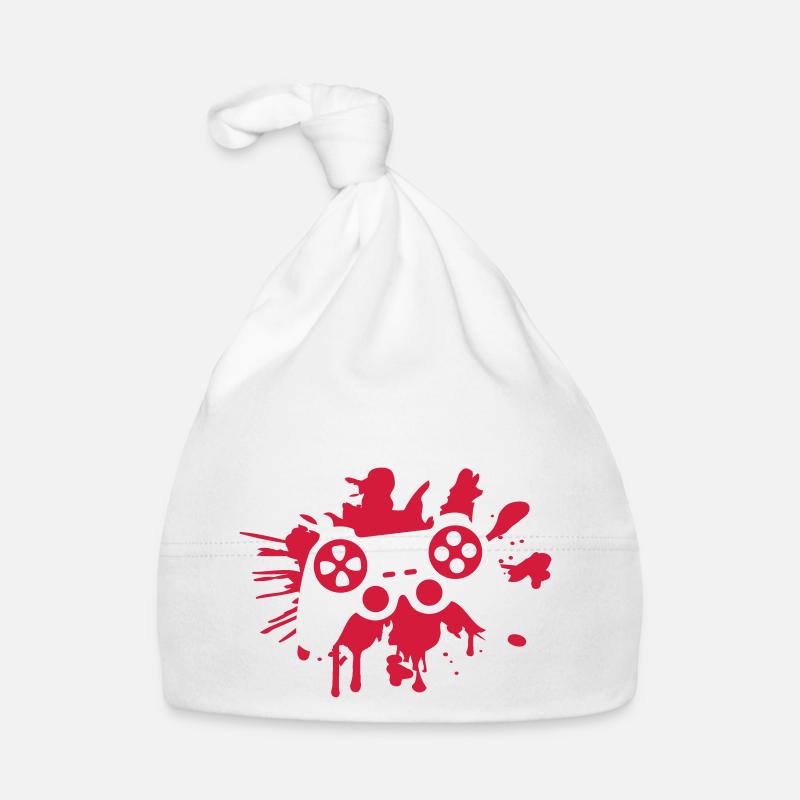 controller blut graffiti tropfen spritzer klex Baby Bio-Mütze