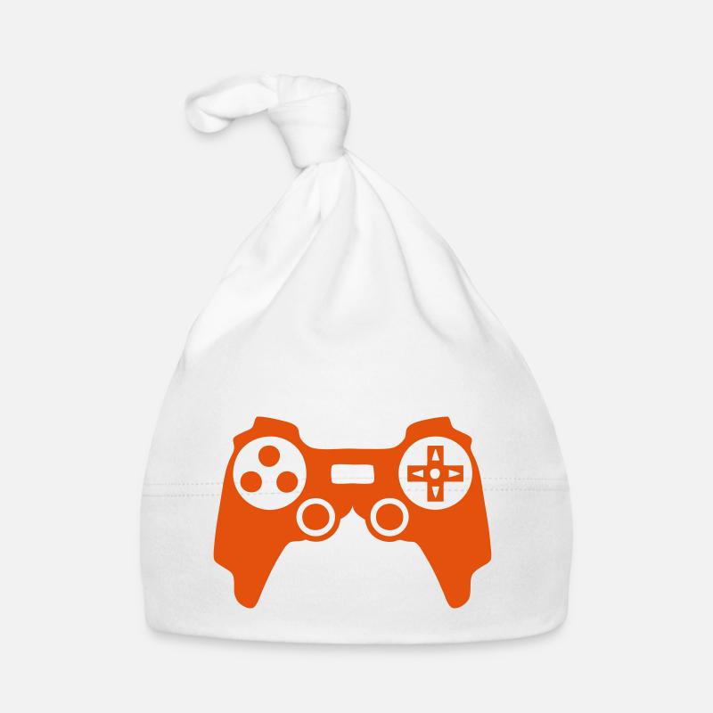 joystick paddle video game controller Organic Baby Cap