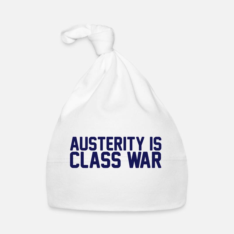 austerity is class war Organic Baby Cap