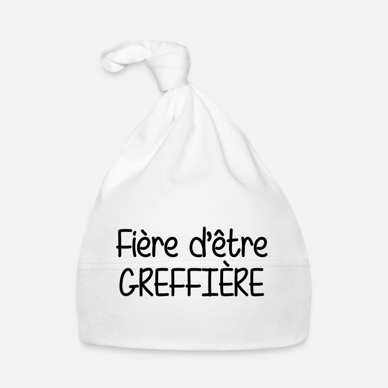 Greffier / Greffière / Loi / Tribunal / Justice - Bonnet bio Bébé - blanc