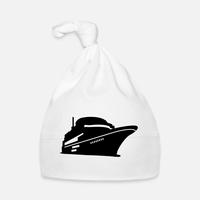 Boot - Baby Bio-Mütze - Weiß