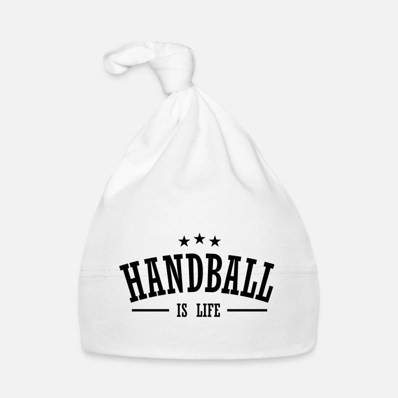 handball is life 3 - Bonnet bio Bébé - blanc