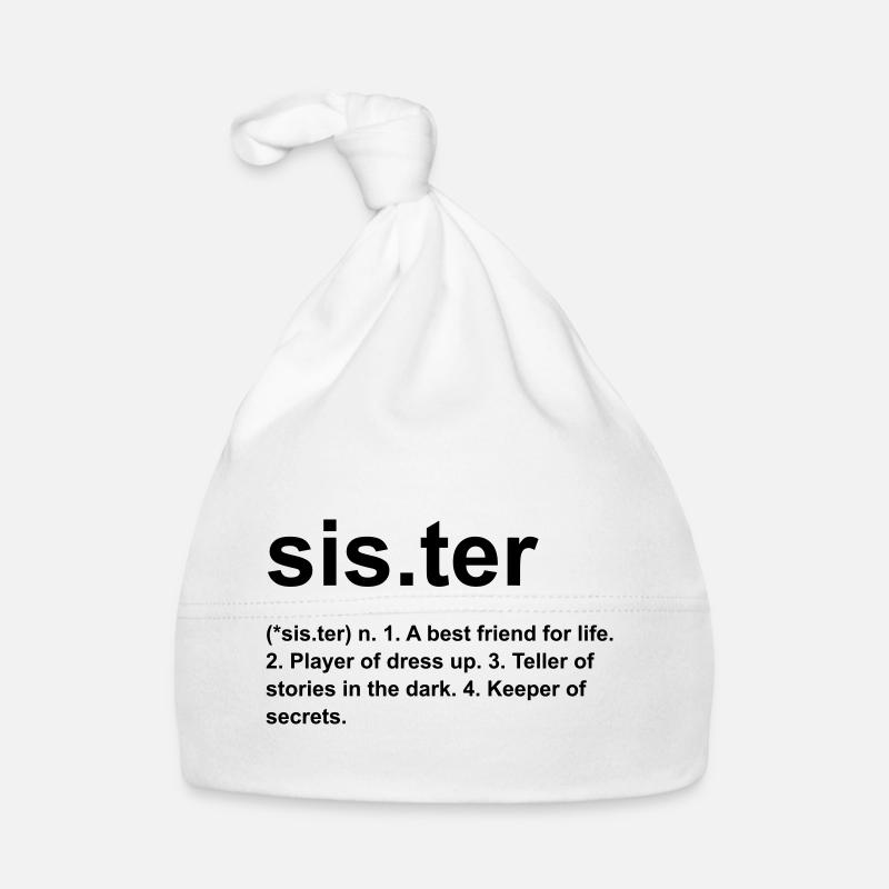 sister - Bonnet bio Bébé - blanc