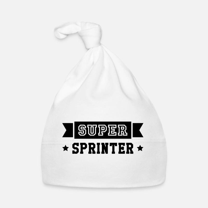 Leichtathletik / Sprint / Sprinter / Sprinterin Baby Bio-Mütze