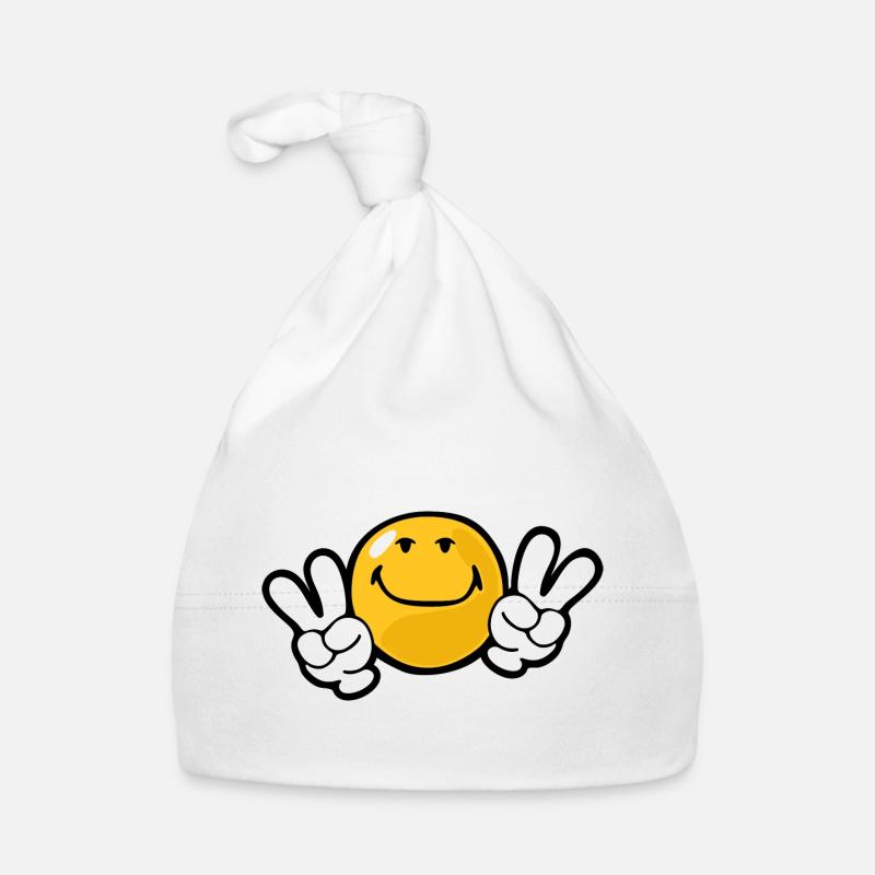 Smiley Confidence Ambition Organic Baby Cap