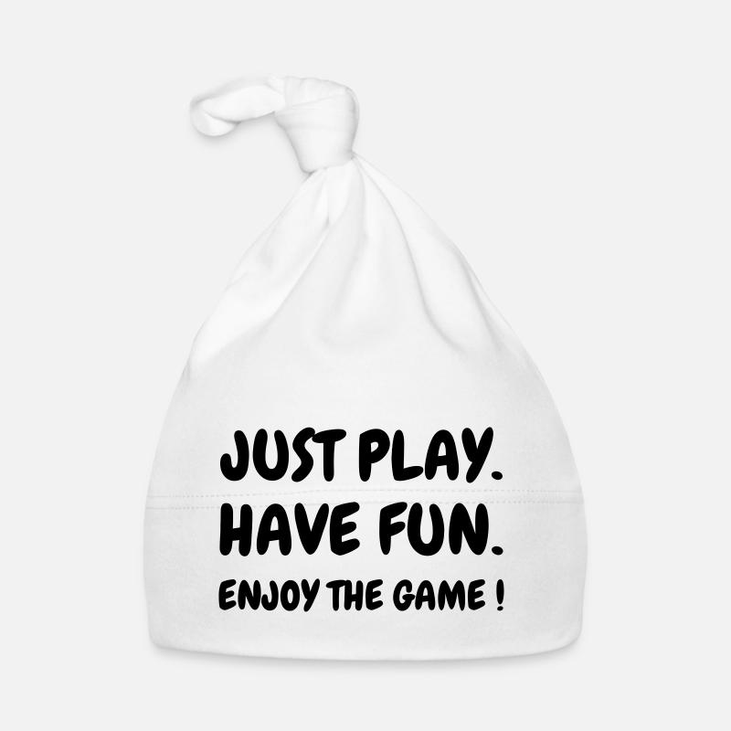 Quote - Sport - Training - Racket - Fun - Play Baby Bio-Mütze