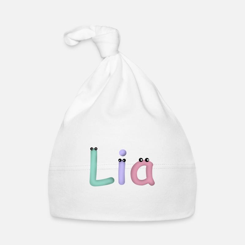 Lia Name Organic Baby Cap