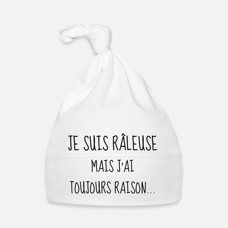 Râleuse - Raleuse - Citation - Humour - Comique Bonnet bio Bébé
