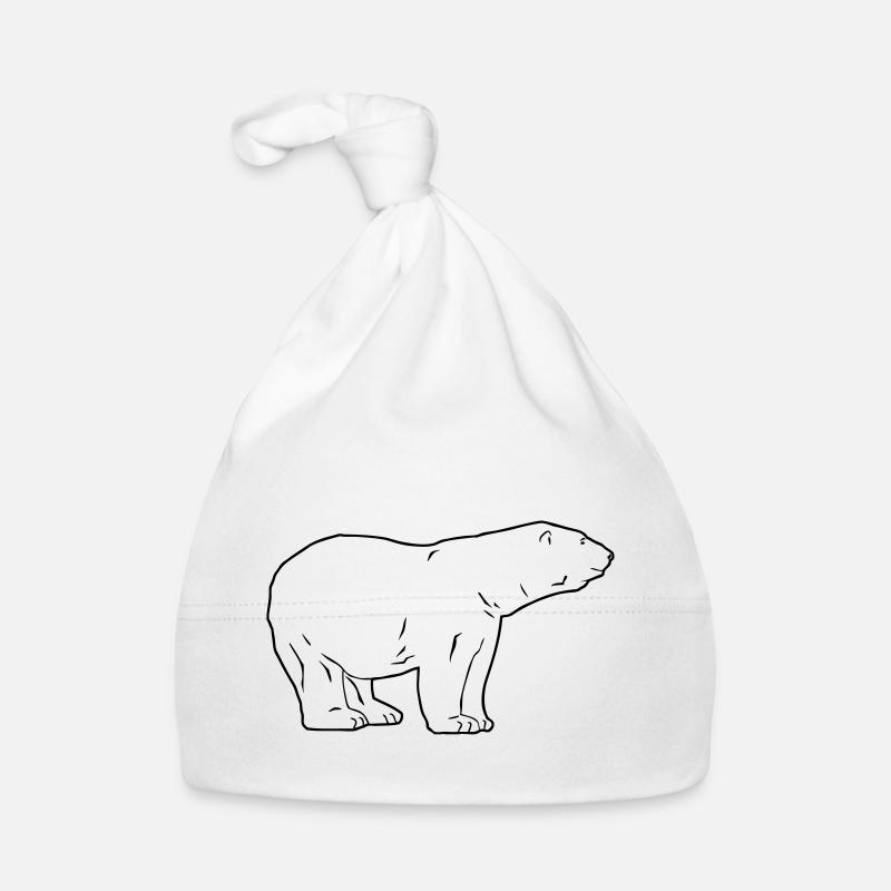 Polar Bear - Eisbär - Baby Bio-Mütze - Weiß
