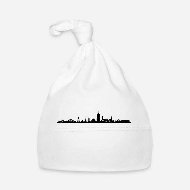 Skyline - Augsburg - Baby Bio-Mütze - Weiß