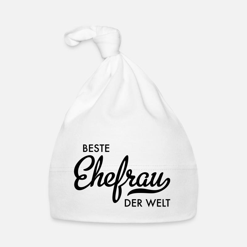 Beste Ehefrau der Welt Baby Bio-Mütze