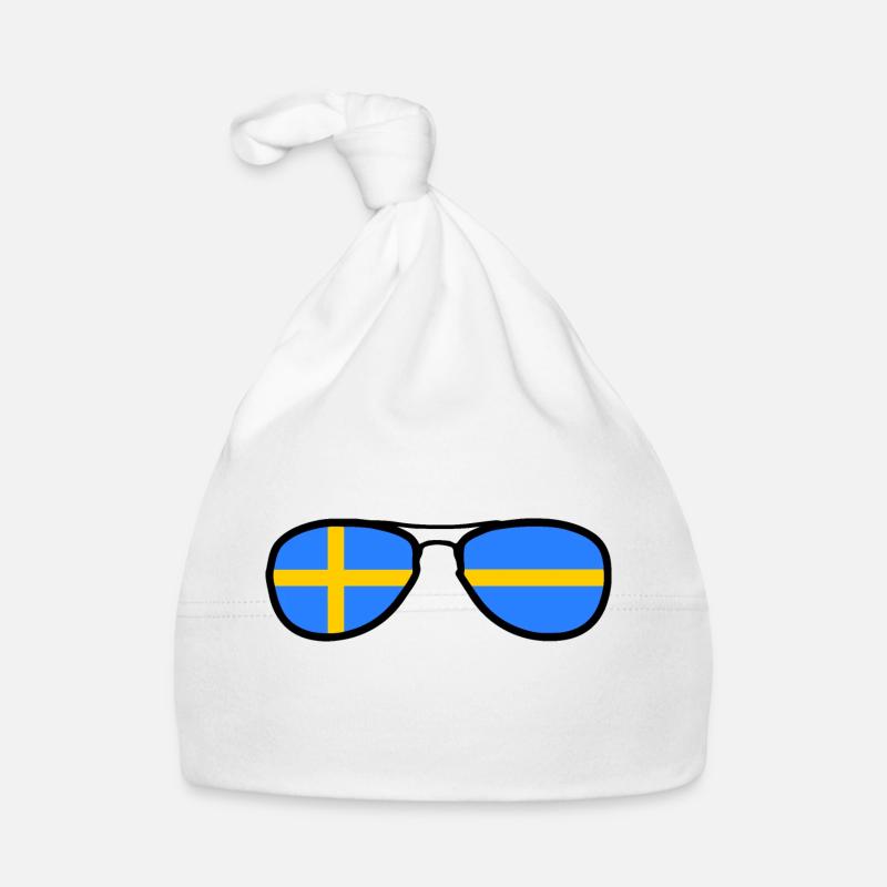 Lunettes - Drapeau Suède Bonnet bio Bébé