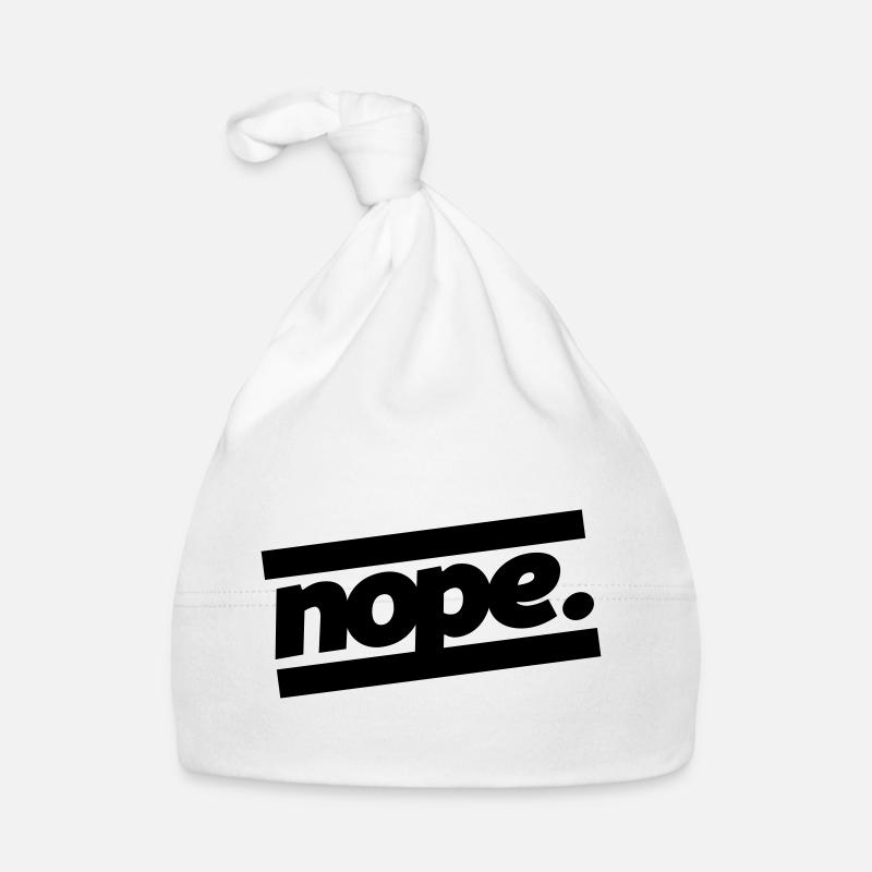 nope design Baby Bio-Mütze