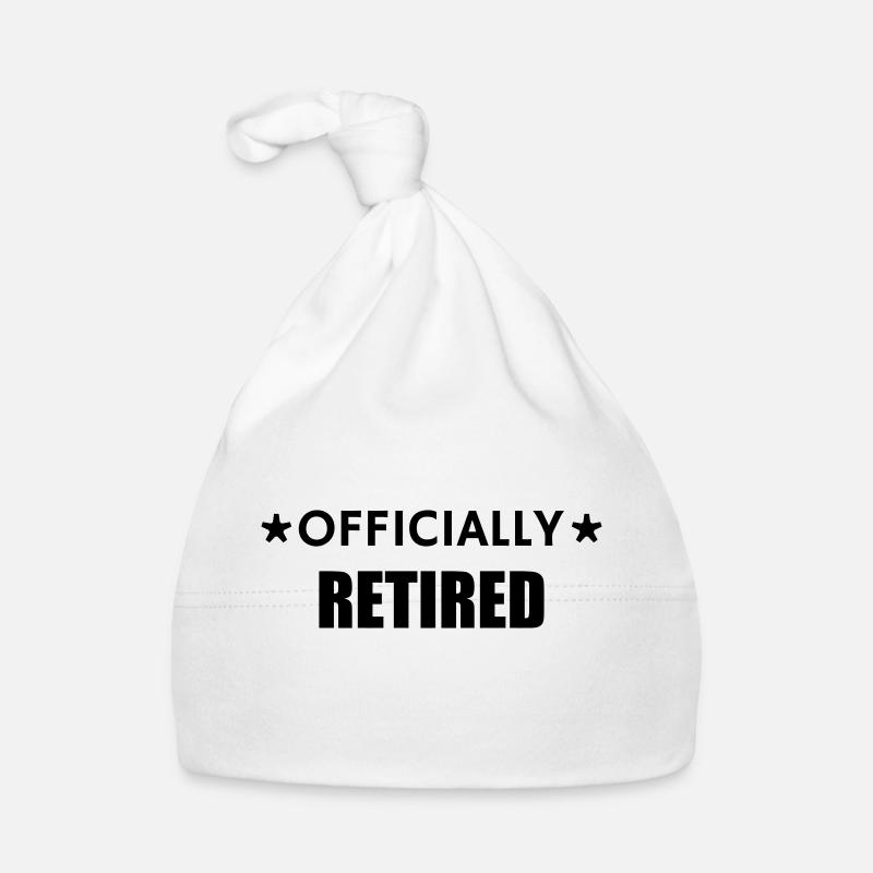 retraite / retraité / retraitée / pension - Bonnet bio Bébé - blanc