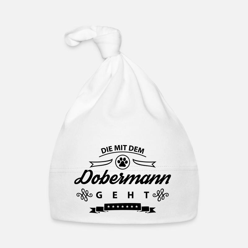 dobermann mit dem geht Baby Bio-Mütze