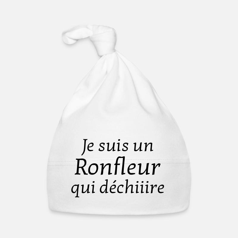Ronfler / Ronfleur / Ronfleuse / Ronflement Bonnet bio Bébé