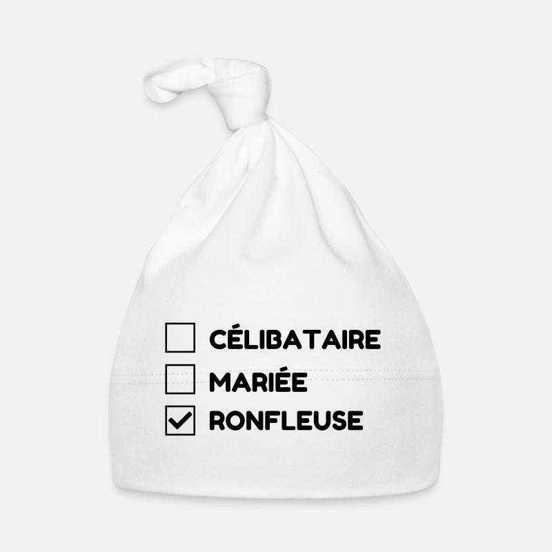 Schnarchen / Schnarcher / Schlaf / Schnarcherin Baby Bio-Mütze