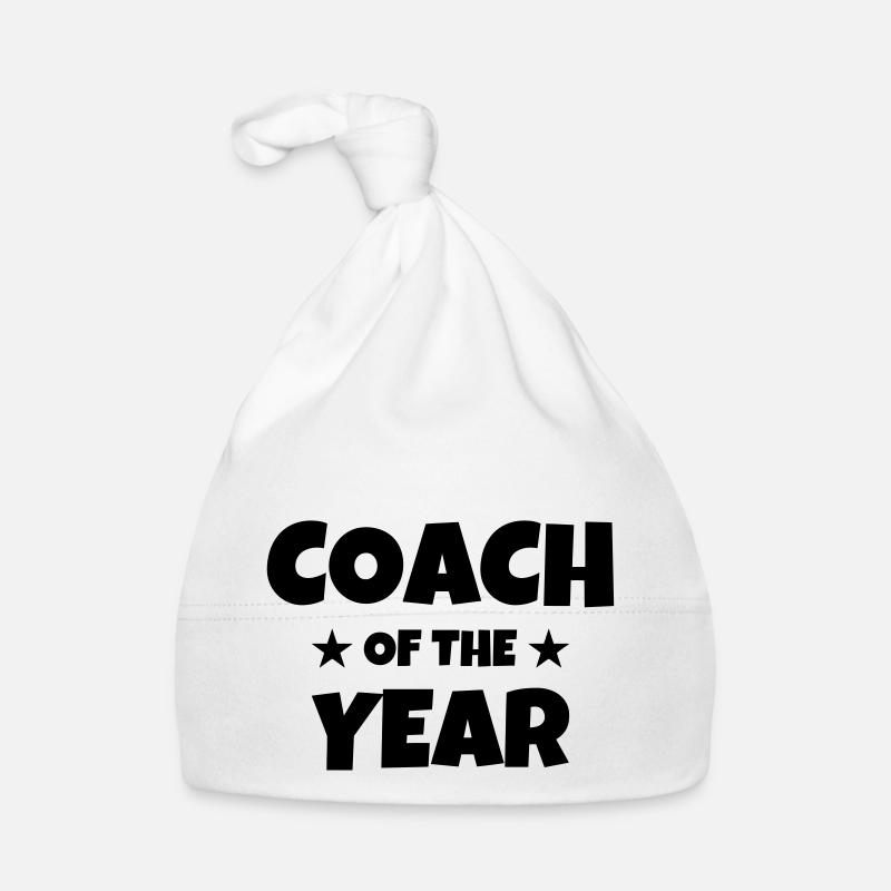 Coach / Coaching / Entraineur / Sport - Bonnet bio Bébé - blanc
