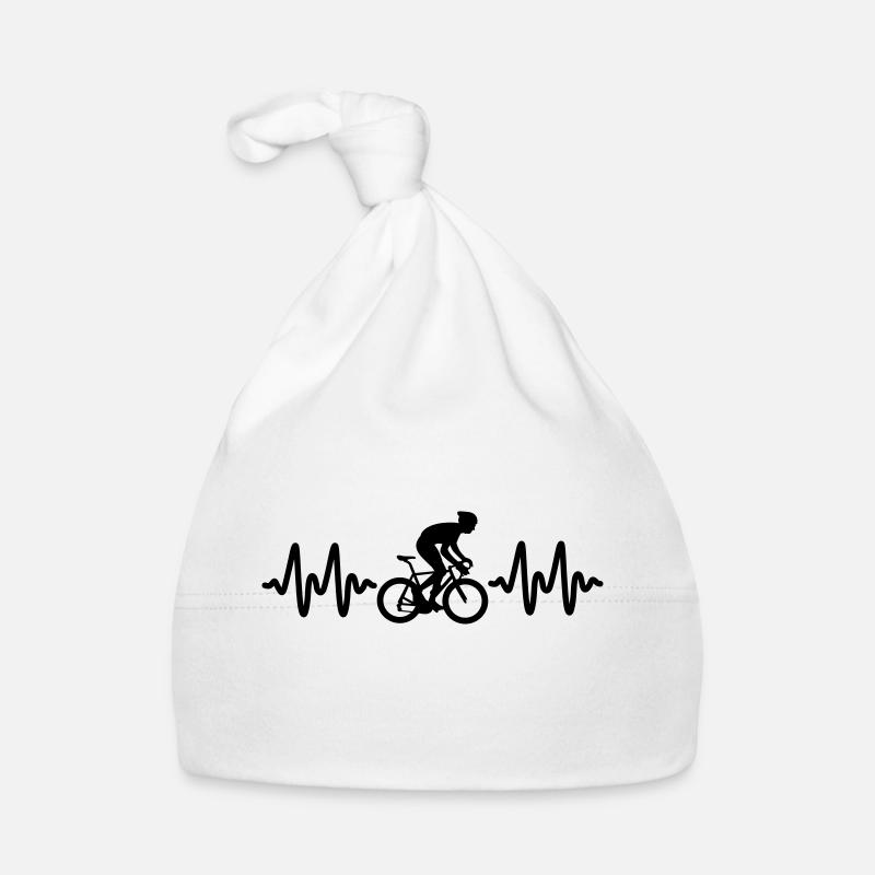 cyclisme - Bonnet bio Bébé - blanc