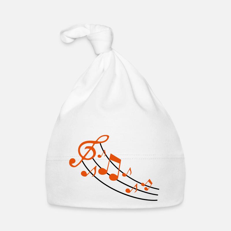 music notes design Baby Bio-Mütze