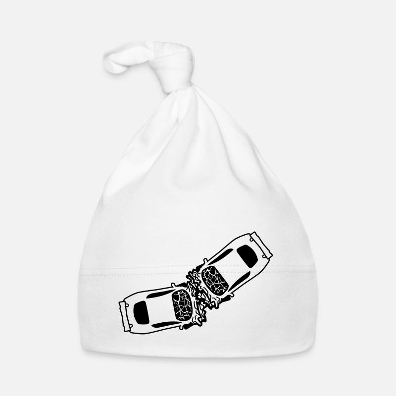 2 autos unfall crash totalschaden zerquetscht dell Baby Bio-Mütze