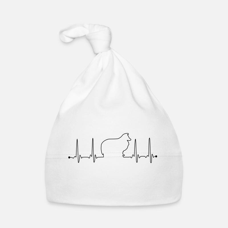 Sheltie Herzfrequenz Baby Bio-Mütze
