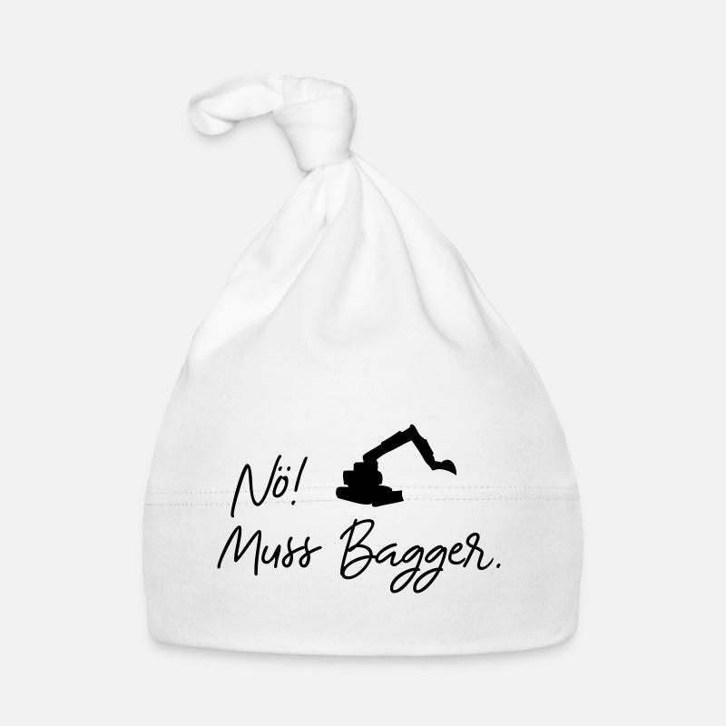 nö muss bagger Baby Bio-Mütze