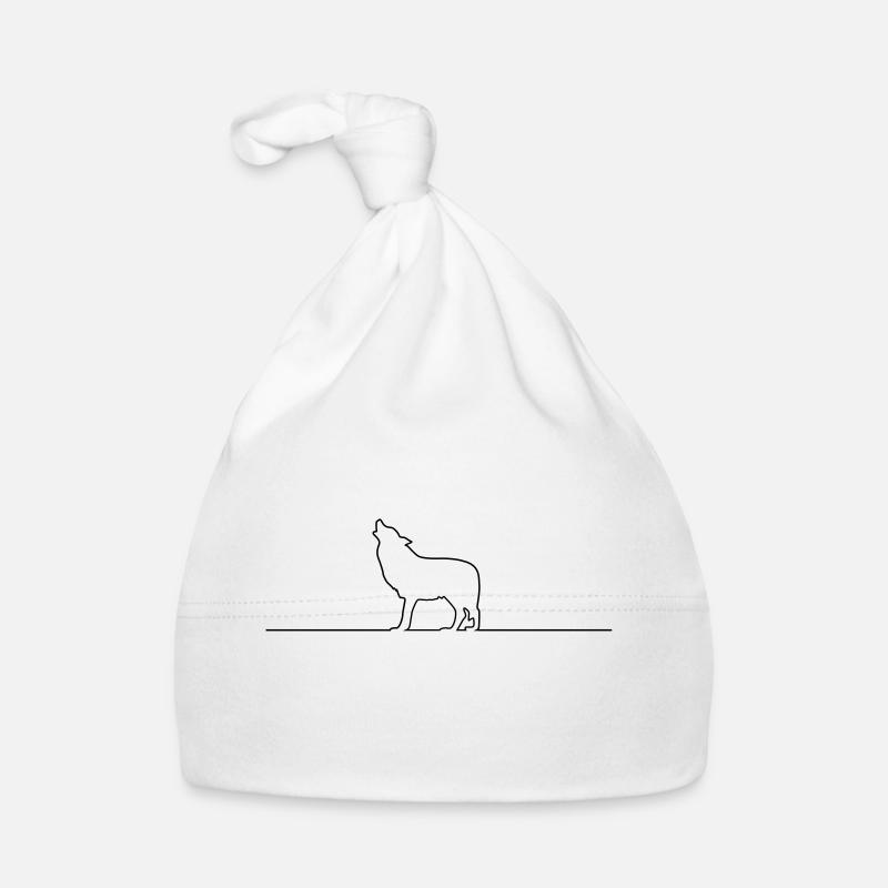 wolf design Baby Bio-Mütze